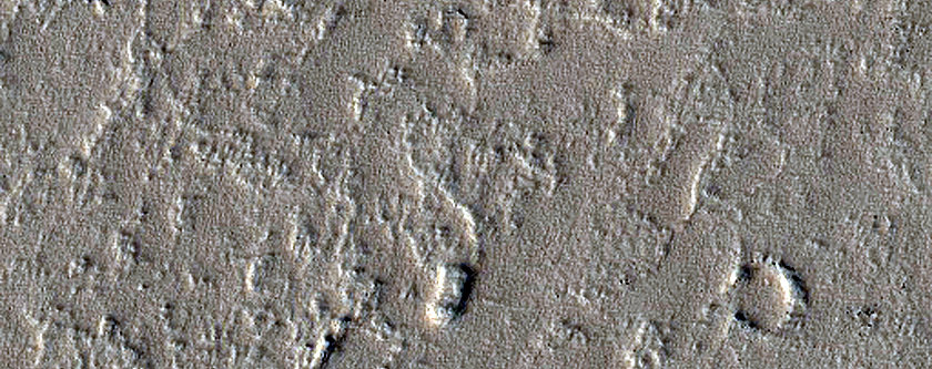 Small Shield Volcano North of Noctis Labyrinthus