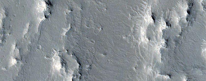 Ridges West of Vernal Crater