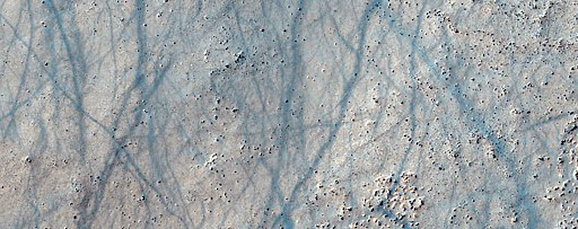 Landforms Southwest of Argyre Planitia