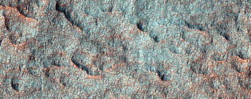 Layers in Scalloped Terrain in Utopia Planitia