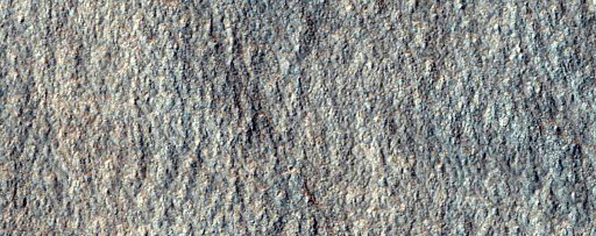 Landforms Southeast of Hellas Planitia