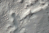 Possible Exposed Ejecta East of Crater in Noachis Terra
