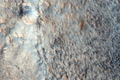 Layered Cone in Crater in Cydonia Region