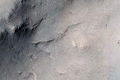 Layering in Trouvelot Crater