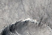 Sediment Fan Northwest of Peridier Crater