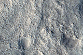Cross-Cutting Sinuous Ridges in Tempe Terra