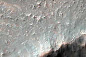 Well-Exposed Crater Ejecta in Tyrrhena Terra