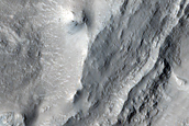 Possible Fan Deposits in Peridier Crater