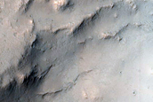 Layering in Trouvelot Crater