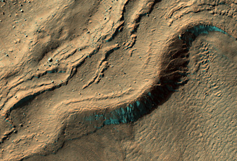 Glacial Moraines in Nereidum Montes