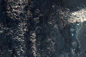 Light-Toned Material in Lower West Candor Chasma Wall