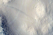 Possible Deltas in Crater in Amazonis Planitia