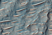 Fan in Crater Southwest of Lasswitz Crater