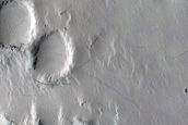 Possible Deltas in Crater in Amazonis Planitia