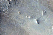 Fans or Lobes at Valley Terminus at Intersection of Crater Wall and Floor