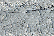 Medusae Fossae Formation above Athabasca Valles Lavas