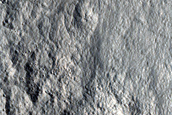 Scarp in Milankovic Crater