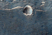 Echus Chasma Layered Deposits along a Massif