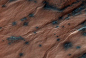 Monitor Gullies in Heaviside Crater
