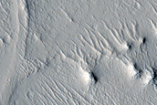 Convergent Branched Ridges in CTX Image
