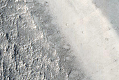 Ridge at Valley Terminus inside Crater in Far Eastern Arabia Terra
