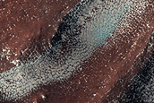 Ridges in Southern Mid-Latitude Crater