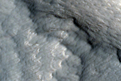 Layers in Depressions on Flank of Ascraeus Mons
