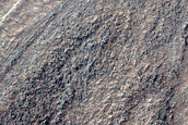 Strange Banded Terrain in Southern Hellas Planitia