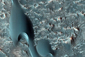 Dune Monitoring in Candidate ExoMars Landing Site in Mawrth Vallis