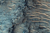 Crater in Hesperia Planum