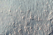 Branched Channel on Wall of Mid-Latitude Southern Crater