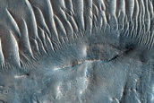 Ridges near Huo Hsing Vallis