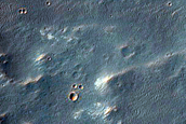 Valleys in Crater Northeast of Argyre Planitia
