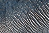 Channel within Valley in Libya Montes