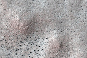Area of Pedestal Crater in Malea Planum