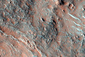 Well-Exposed Crater Ejecta in Tyrrhena Terra