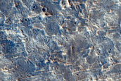 Landforms in Northern Sinus Meridiani