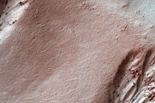 Monitor Gullies in Heaviside Crater