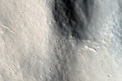 Channel Cutting Crater Rim near Escalante Crater