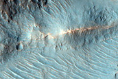 Alluvial Fans on Crater Floor