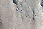 Layered Butte Northwest of Henry Crater