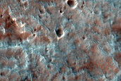 Northern Discontinuous Ejecta of Noord Crater
