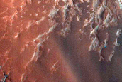 Landslide in Valles Marineris