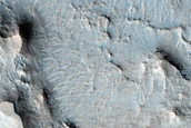 Layers on Crater Floor near Antoniadi Crater