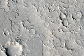 Lava-Filled Crater near Athabasca Valles