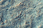 Landforms Southeast of Hesperia Planum