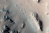 Slope Monitoring in Hale Crater Central Peaks