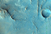 Nili Fossae Crater Wall with Phyllosilicates