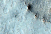 Eastern Ejecta Deposits of 10-Kilometer Crater in Margaritifer Terra