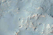 Layers in Mantle in Lampland Crater